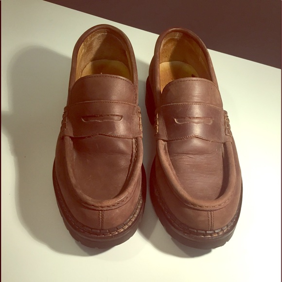J. Crew Other - J. Crew 9 1/2 Brown Leather Slip On Penny Loafers